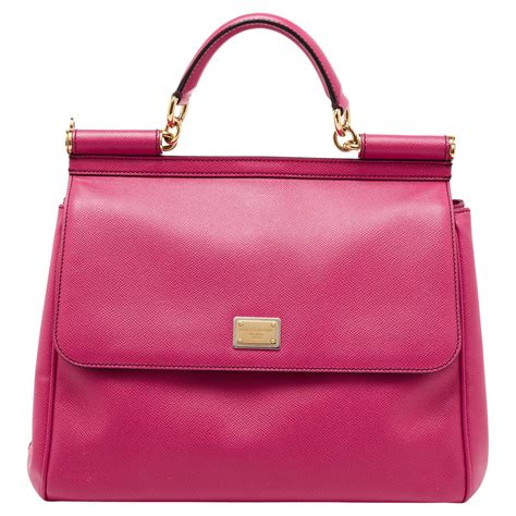 Large Sicily handbag in Pink for Women 